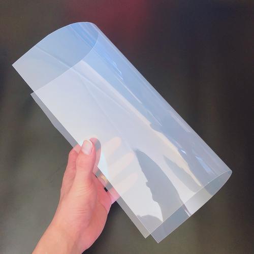 源头厂家现货pp透明塑料胶片透明单面保护膜印刷盒子 透明pp片材